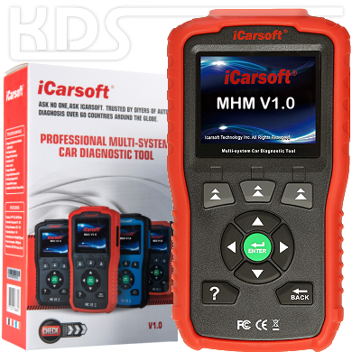 iCarsoft MHM V1.0 für Mitsubishi / Honda / Mazda / Acura - in ROT