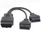 Preview: OBD-2 Kabel Y-Adapter F - HiQ - (J1962 M->2xF)