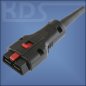 Preview: OBD-2 Connector 25-B - (J1962 Type B, 24V male) with Neopren bend relief