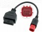 Preview: OBD Adapter Euro5 for Motorcycle 6 Pin to OBD2 (K-Line + CAN-Bus)