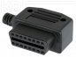 Preview: OBD-2 Socket-Connector J - (SAE J1962 female)  - Right Angled