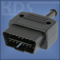 Preview: OBD-2 Connector 44-PVC - (SAE J1962 Typ A) - with 35mm PVC Strain relief