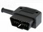 Preview: OBD-2 Connector 42-PVC - (SAE J1962 Typ B) - right angle with 35mm PVC Strain relief