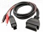 Preview: OBD Adapter cable Peugeot 2pol. + Clips to OBD-2