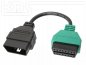 Preview: OBD Adapter cable Multiecuscan A1 / green (J1962F -> J1962M)