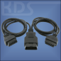 Preview: OBD-2 Cable Y-Cable K-2 - (J1962 M-2xF) // Y-Splitter