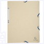 Preview: Elasticated 3 Flap Folder 400gsm A4, ivory