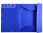 Preview: 3 Flap Folder with Straps Opaque PP A4 - blue
