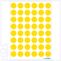 Preview: Herma Colour Dots, Ø 12mm, round, yellow