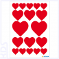 Preview: Herma Stickers 'Hearts', red