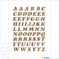 Preview: Herma Letters 8mm prismatic film gold glittery