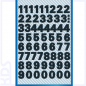 Preview: Z-Design Sticker Zahlenetiketten, 9.5mm, Folie