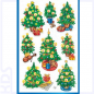 Preview: Z-Design Sticker 'Weihnachtsbäume', beglimmert