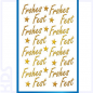Preview: Z-Design Sticker 'Frohes Fest', transparente Folie
