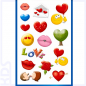 Preview: Z-Design Sticker 'Emoticon Liebe'