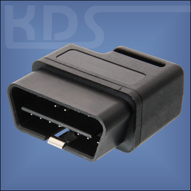 OBD-2 Connector 12 - (J1962 Type A, 12V male) - right angled
