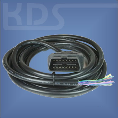 OBD-2 Verlängerung Kabel M-0 / 0.5m - HiQ Plus - (J1962M Typ B - F) // für  24V