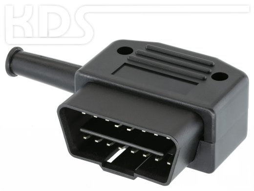OBD-2 Connector 26-PVC - (SAE J1962 Typ A) - Right Angle with 35mm PVC Strain relief