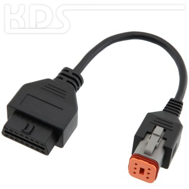 OBD Adapter Euro5 for Motorcycle 6 Pin to OBD2 (K-Line + CAN-Bus