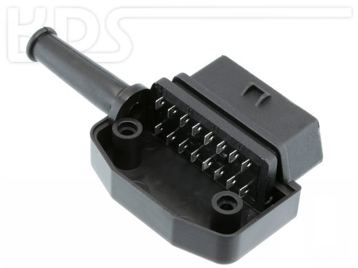 OBD-2 Socket-Connector J-PVC - (SAE J1962 female)  - Right Angled