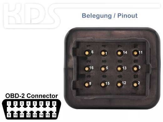 OBD Adapter Renault (12-pin) for Autocom CDP+, Delphi DS150E, TCS CDP
