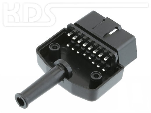 OBD-2 Connector 43-PVC - (SAE J1962 Typ B) - with 35mm PVC Strain relief