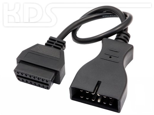 OBD Adapter cable GM / Daewoo to OBD-2 (GM/Daewoo12M -> J1962F)