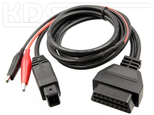 OBD Adapter cable Peugeot 2pol. + Clips to OBD-2