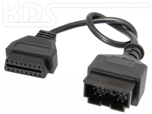 OBD Adapter cable KIA to OBD-2 (Kia20M -> J1962F)
