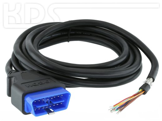 OBD-2 Kabel 'offen' L-C3 / 5.0m - HiQ Plus (J1962M Typ B -> offen)