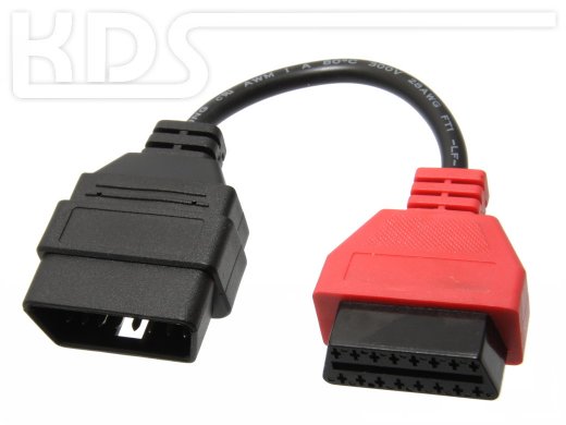 OBD Adapter cable Multiecuscan A2 / red (J1962F -> J1962M)
