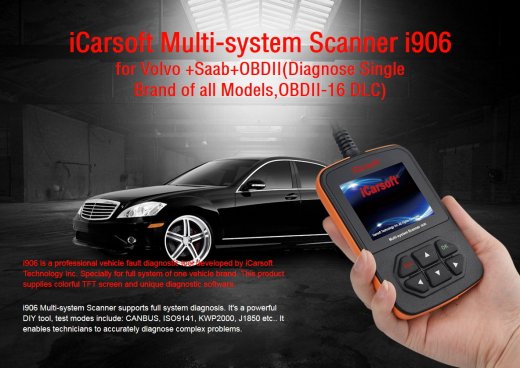 iCarsoft i906 for Volvo / Saab - OBD Diagnostic Tool