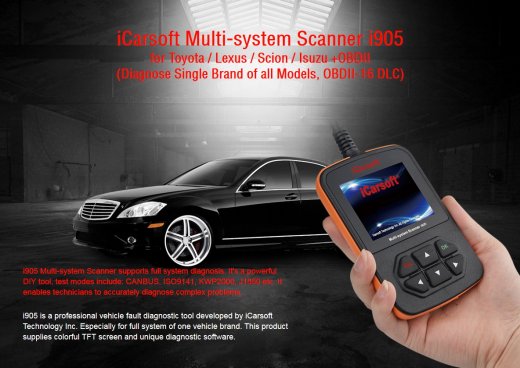 iCarsoft i905 for Toyota / Lexus - OBD Diagnostic Tool