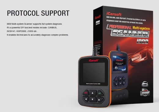 iCarsoft i909 for Mazda / Mitsubishi - OBD Diagnostic Tool
