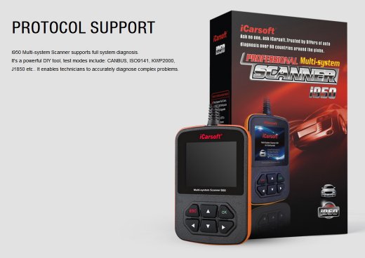 iCarsoft i950 for Fiat / Alfa Romeo - OBD Diagnostic Tool