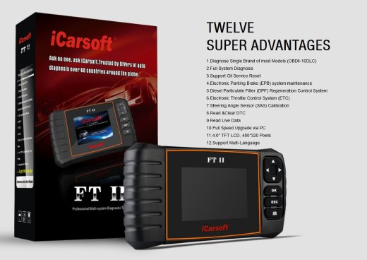 iCarsoft FT II for Fiat and Alfa Romeo