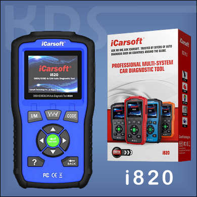 iCarsoft i820 AUTO OBDII/EOBD Scanner - in BLAU