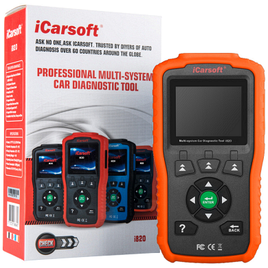iCarsoft i820 AUTO OBDII/EOBD Scanner - in ORANGE