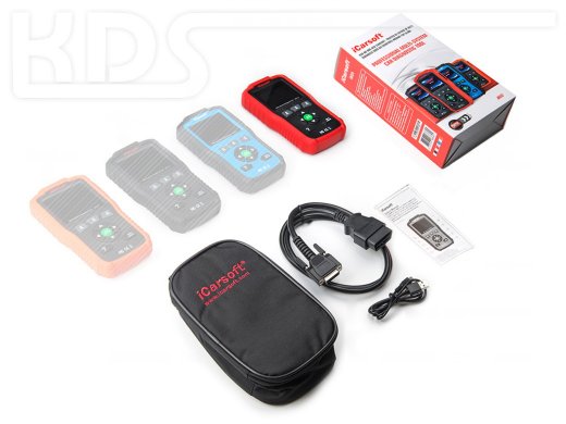 iCarsoft i820 AUTO OBDII/EOBD Scanner - in RED