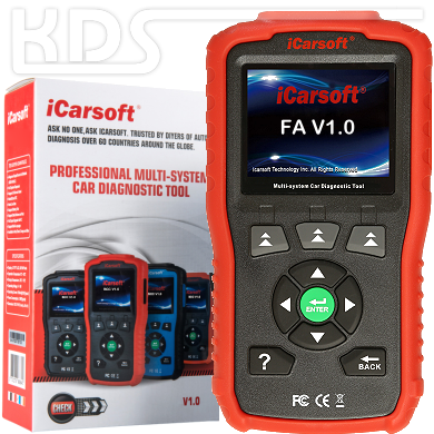 iCarsoft FA V1.0 for Fiat and Alfa Romeo - in RED