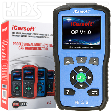 iCarsoft OP V1.0 for Opel and Vauxhall - in BLUE