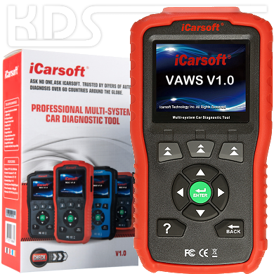 iCarsoft VAWS V1.0 für VW / Audi / Seat / Skoda - in ROT