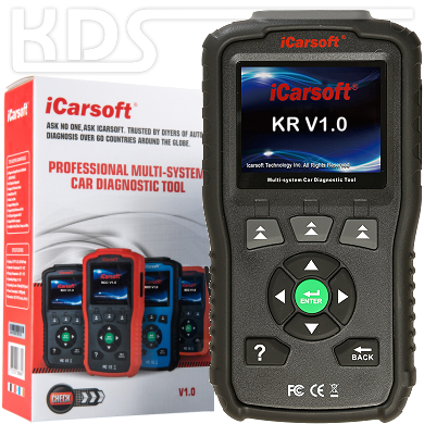 iCarsoft KR V1.0 for Kia / Hyundai / Daewoo - in BLACK