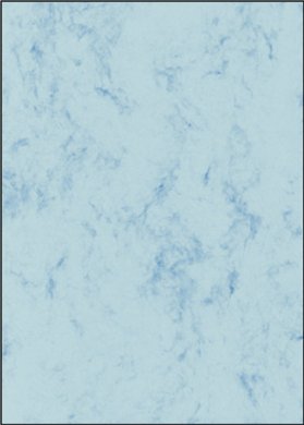 Sigel Struktur-Papier, Marmor blau, DIN A4, 90g - Einzelblatt
