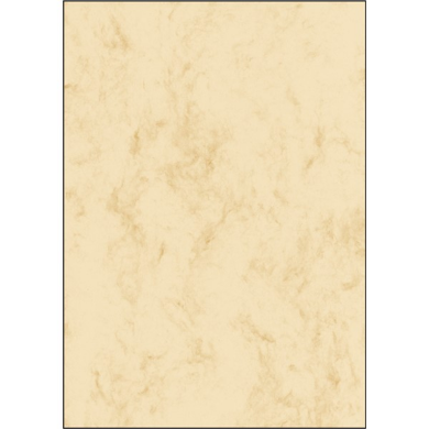 Sigel Struktur-Papier, Marmor beige, DIN A4, 200g - Einzelblatt
