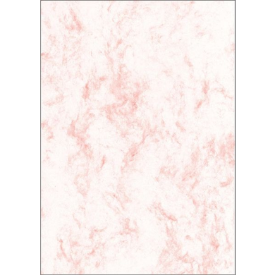 Sigel Structure paper, marble red, DIN A4, 90g - single sheet