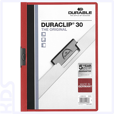 Klemm-Mappe Durable Duraclip 30, rot