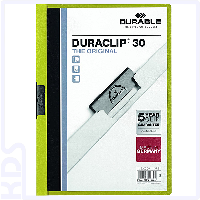 Klemm-Mappe Durable Duraclip 30, grün