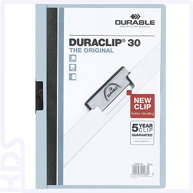 Klemm-Mappe Durable Duraclip 30, blau