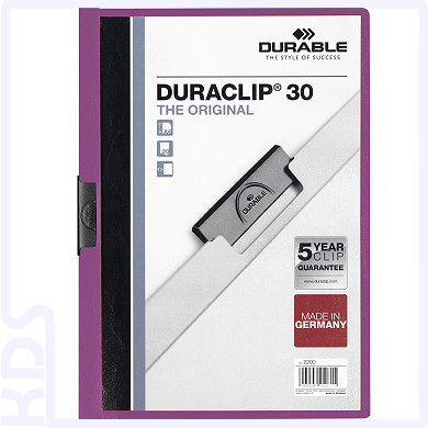 Klemm-Mappe Durable Duraclip 30, lila (violett)